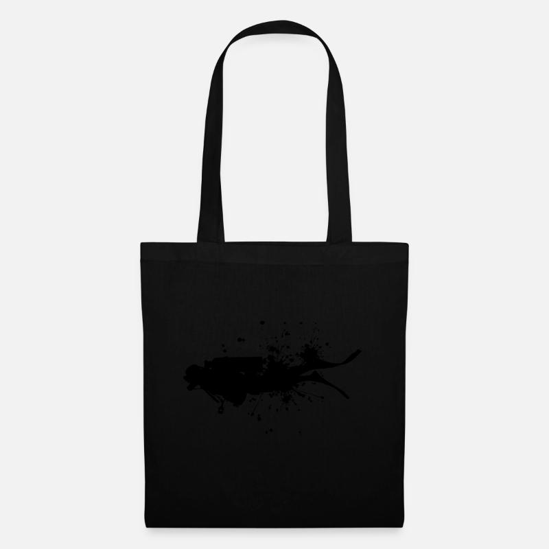Plongée Dames Plongeur Plongeurs Plongée Libre - Sac en tissu - noir