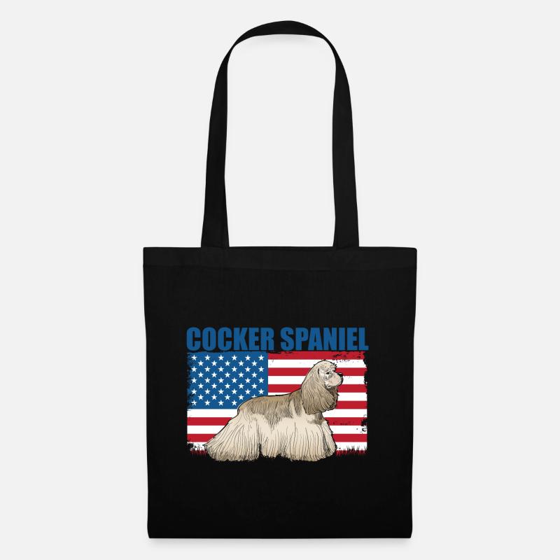Cocker Spaniel - Tote Bag - black