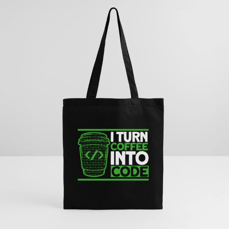 I Turn Coffee Into Code Software Developer Tote Bag