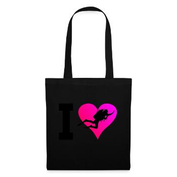 Plongée sous-marine Scuba Diver Free Dive Diver - Sac en tissu - noir - Devant