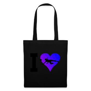 Volley-ball Joueuse de volley-ball masculin féminin - Sac en tissu - noir - Devant