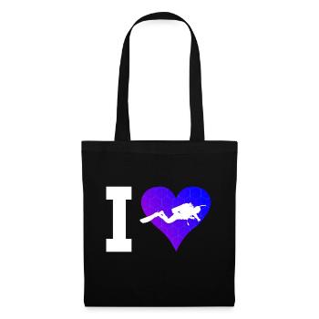 Plongée sous-marine Plongée Femmes Plongeuses Plongée - Sac en tissu - noir - Devant