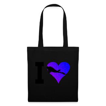 Scuba Diver Diver Diving Free Dive Damen - Stoffbeutel - Schwarz - Vorne