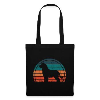 Komondor Hongrois Vintage Rétro - Sac en tissu - noir - Devant