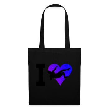 Klettern Boulder Bouldern Bouldering Climbing - Tote Bag - black - Front