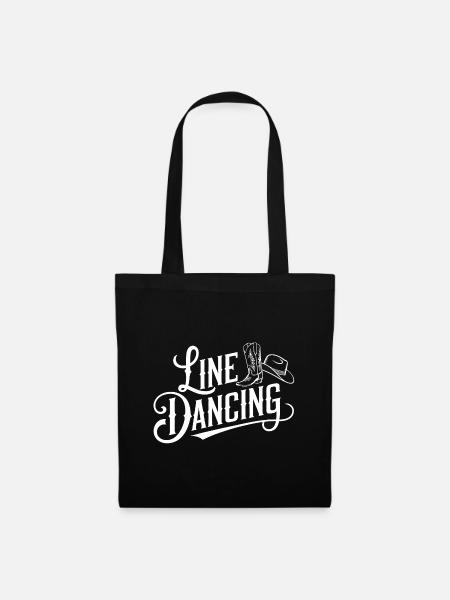 Line Dancing Country Dance - Line Dance Tanzen - Stoffbeutel - Schwarz
