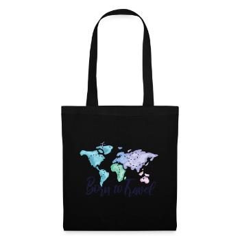 World Map with Europe Asia America Shirt Gift - Tote Bag - black - Front