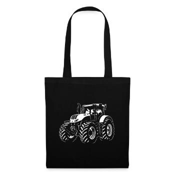 Tracteur - Tracteur - Agriculteur - Agriculteur - Sac en tissu - noir - Devant