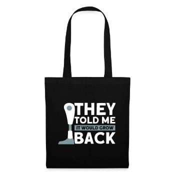 Handicap Amputee Amputation Prosthetic Leg - Tote Bag - black - Front