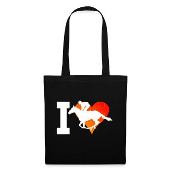 Dressour Racing Riding Riders Show Jumping - Tote Bag - black - Front