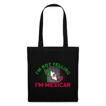 Drapeau mexicain Cadeau de racines mexicaines - Sac en tissu - noir - Devant