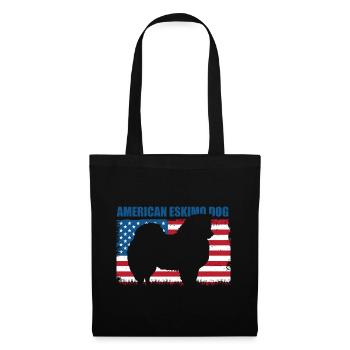 American Eskimo Dog Hund - Tote Bag - black - Front