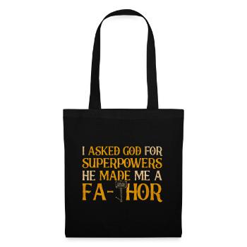 Fa-Thor Père Papa Papa - Sac en tissu - noir - Devant
