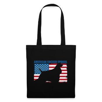 Cocker Spaniel américain - Sac en tissu - noir - Devant