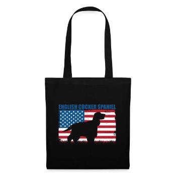 Deutsch Cocker Spaniel - Sac en tissu - noir - Devant