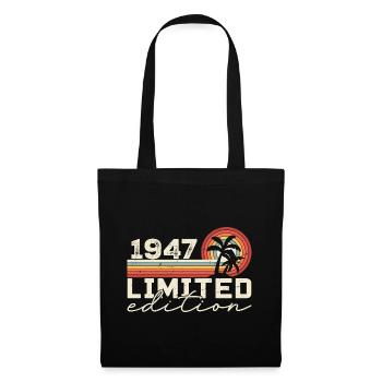 Vintage 1947 Cadeau Anniversaire 1947 Retro 1947 - Sac en tissu - noir - Devant