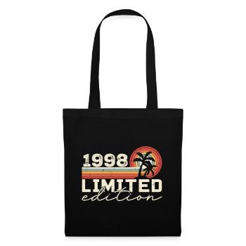 Vintage 1998 Cadeau Anniversaire 1998 Retro 1998 - Sac en tissu - noir - Devant