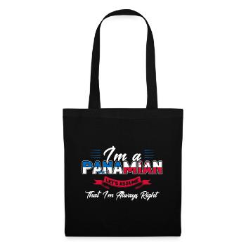 Drapeau panaméen cadeau racines panaméennes - Sac en tissu - noir - Devant