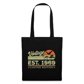 Jahrgang 1969 Genial seit 1969 Geschenk 1969 Retro - Stoffbeutel - Schwarz - Vorne