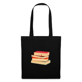 Book Books Library Reading Literature Read Books - Tote Bag - black - Front