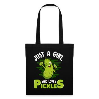 Just A Girl Who Loves Gherkins - Tote Bag - black - Front