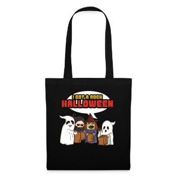 J'ai un rocher Halloween - Sac en tissu - noir - Devant
