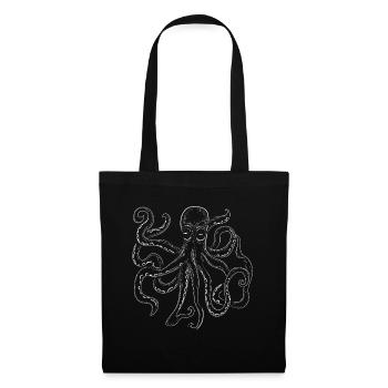 Octopus illustration octopus squid octopus - Tote Bag - black - Front