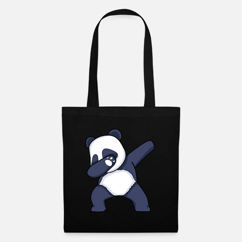 Dabbing Panda Dab Dance Dancing Panda - Tote Bag - black