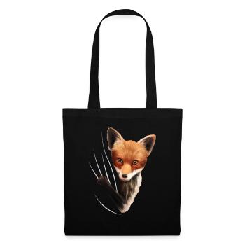 Renard renard cadeau d'amant de renard - Sac en tissu - noir - Devant
