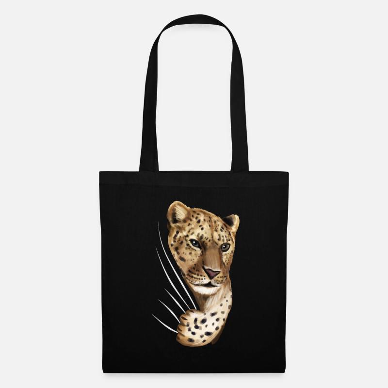 Leopard leopard leopard lover gift - Tote Bag - black