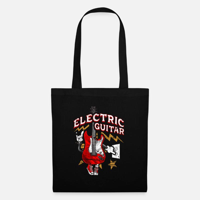Rock E-Gitarre - Stoffbeutel - Schwarz
