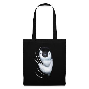 Cadeau d'amant de pingouin de pingouins de pingouin - Sac en tissu - noir - Devant
