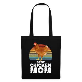 Best Chicken Mom Chickens Rooster Hen - Tote Bag - black - Front