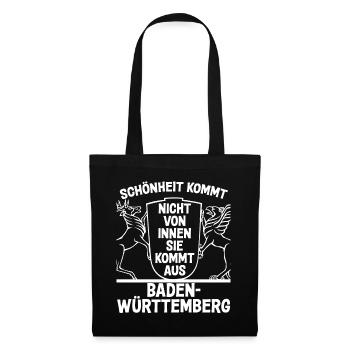 Baden und Badner cooler lustiger Spruch - Stoffbeutel - Schwarz - Vorne