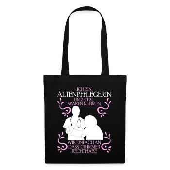 Geriatric nurse care - funny saying - Tote Bag - black - Front