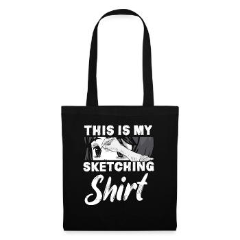 My drawing shirt otaku manga drawing anime - Tote Bag - black - Front