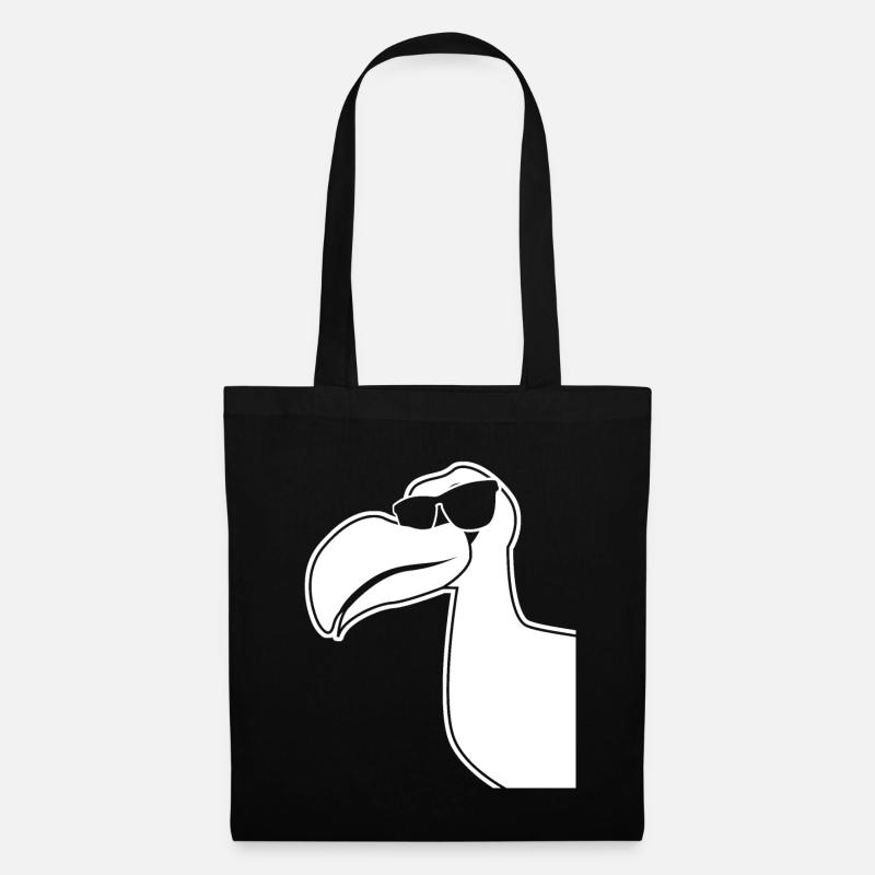 Dodos - Dodo mit Sonnenbrille - Stoffbeutel - Schwarz
