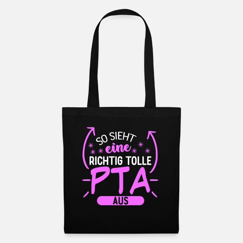 PTA Spruch lustiger Apotheken Witz - Stoffbeutel - Schwarz