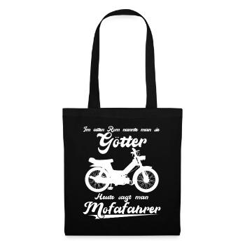 Mofa Spruch - Mofafahrer Witz Moped - Stoffbeutel - Schwarz - Vorne