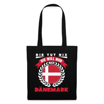 Danemark Vacances - Denmark Rengain - Sac en tissu - noir - Devant