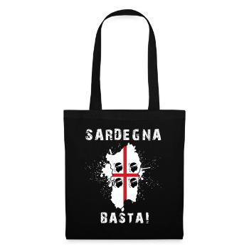 Sardinien Sardegna Urlaub Spruch - Stoffbeutel - Schwarz - Vorne