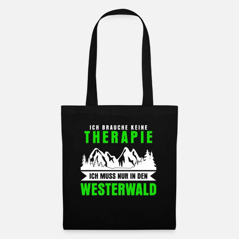 Westerwald Westerwälder Spruch lustig - Stoffbeutel - Schwarz