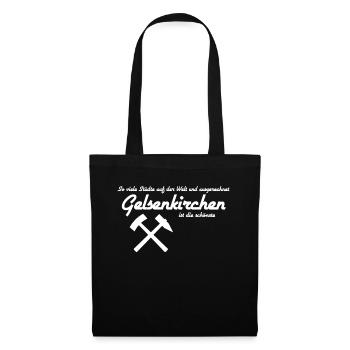 Gelsenkirchen - Schönste Stadt - Stoffbeutel - Schwarz - Vorne