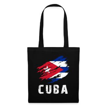 La Havane Cuba Drapeau Cuba - Sac en tissu - noir - Devant
