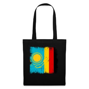 Kazakhstan Allemagne drapeau Kazakhstan - Sac en tissu - noir - Devant