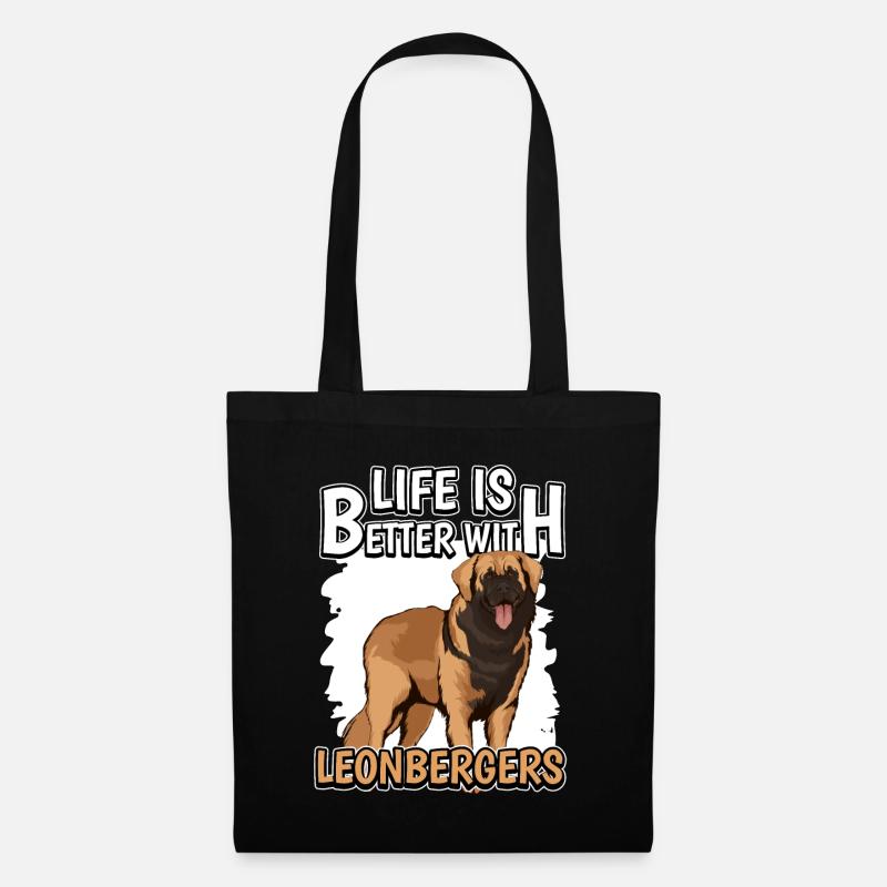 Leonberger Life Is Better With Leonbergers - Stoffbeutel - Schwarz