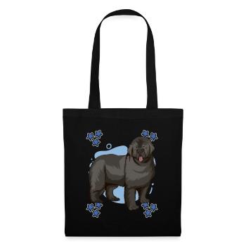 Terre-Neuve Newfoundland Blue Design - Sac en tissu - noir - Devant