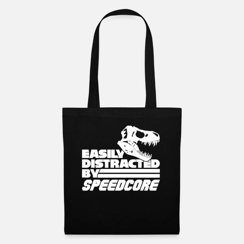 Speedcore Schädel Techno - Stoffbeutel - Schwarz
