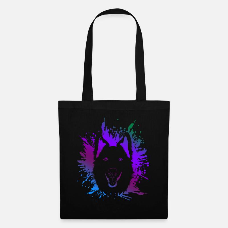 White Shepherd - Tote Bag - black