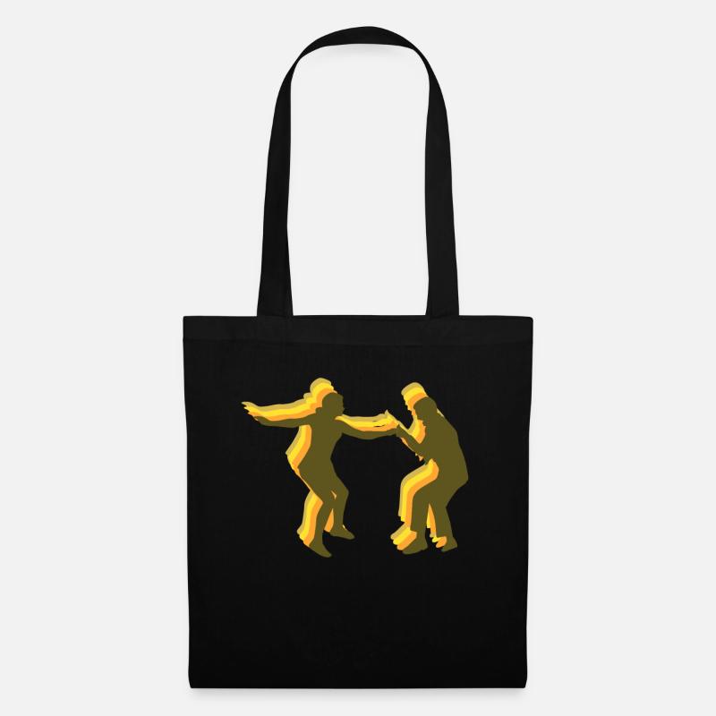 Boogie Woogie Swing Dance Retro - Tote Bag - black